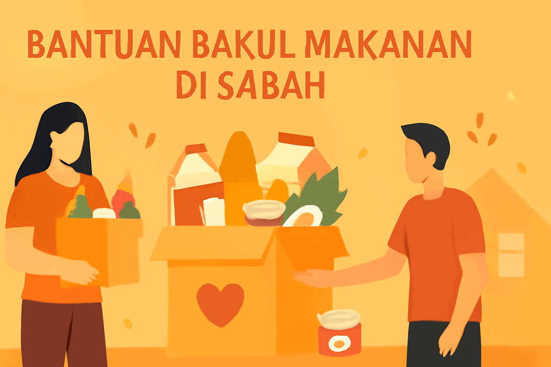 bantuan bakul makanan di sabah