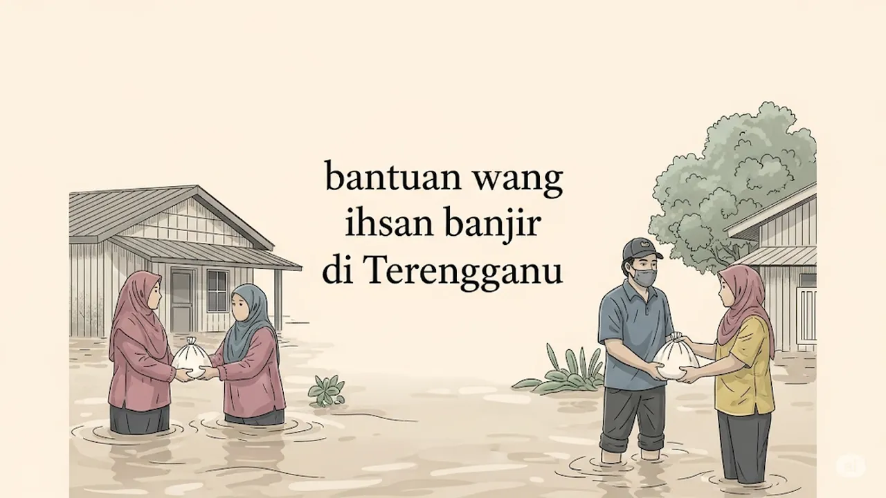 bantuan wang ihsan banjir di terengganu