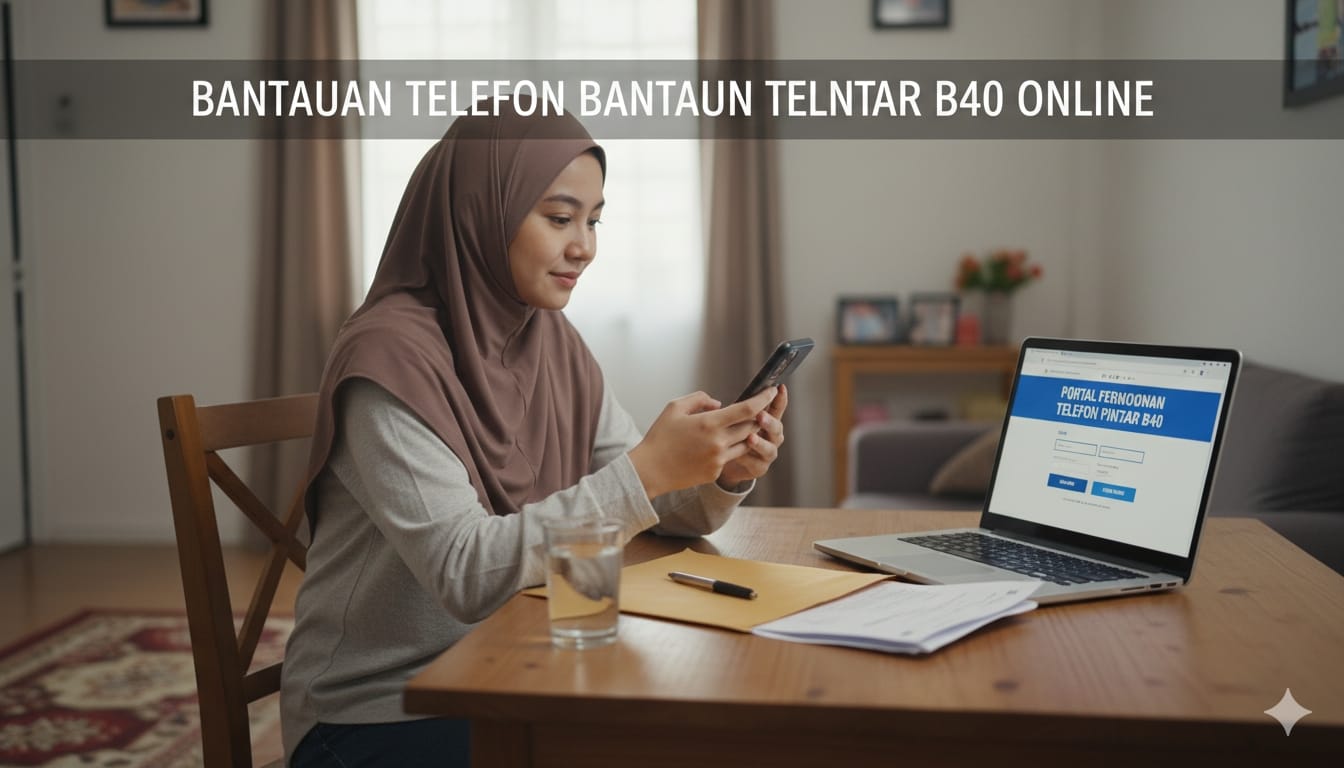 bantuan telefon pintar B40