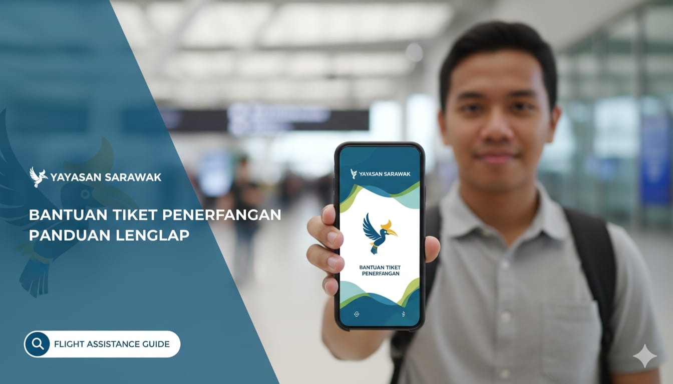 bantuan tiket penerbangan yayasan sarawak